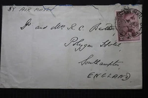 AUSTRALIA TO UK 1935 AIR MAIL COVER SOUTHAMPTON A95 DAIR65 - Imagen 1 de 3
