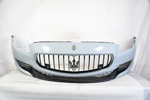 ๐ 14 15 16 17 MASERATI QUATTROPORTE FRONT BUMPER COVER OEM BLACK (GRAY WRAP) - Picture 1 of 24