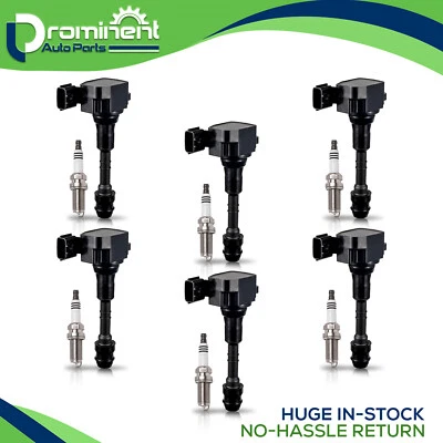 6 bobinas de encendido y 6 bujías de platino para Nissan Altima 2002-2006 3,5 L UF349 Foto 1 de 4