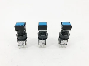 Lot of 3 New Idec HA-C50 Pushbuttons Blue 2-Position Maintained - Picture 1 of 4