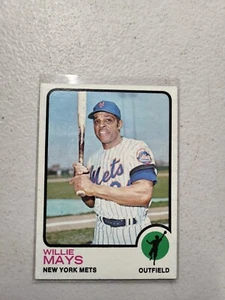 Vintage 1973 TOPPS Willie Mays #305 G/VG Shape Mets HOF Final Card Free Shipping - Picture 1 of 3