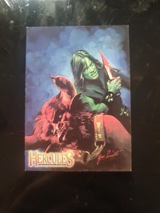 💥Hercules Xena 1996 Topps Legendary Journeys #78 Vs The Minotar