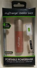 MyCharge Energy Shot - Power Portable Charger Powerbank - 2000 mAh - Pink & Gold