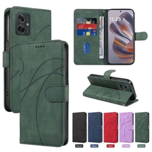 For Motorola Moto G55 G75 G35 G15 G85 Wallet Stand Flip Leather Phone Case Cover - Picture 1 of 42
