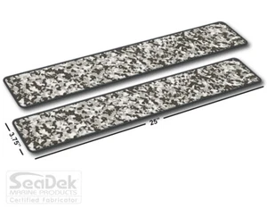 SeaDek Boat EVA Step Pads - Non Skid 2-Pc Stick On  - SnowCamo-DarkGray - Blank - Foto 1 di 5