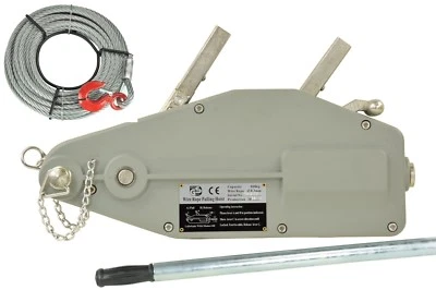 Forstseilwinde 800kg Seilwinde Seilzug Offroad Handwinde 20mSeil Schlepper W1128 - Bild 1 von 3