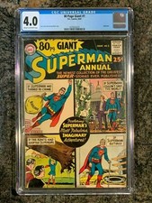 DC Comics 80 Page Giant Superman Annual #1 1964 CGC 4.0