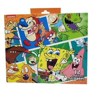 Nickelodeon Socks Spongebob 90's Cartoons Adult Size 6-12 Crew & Low Cut - Picture 1 of 8