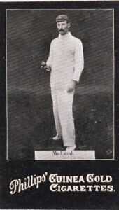 Phillips Guinea Gold Cricket Cigarette cards x 2