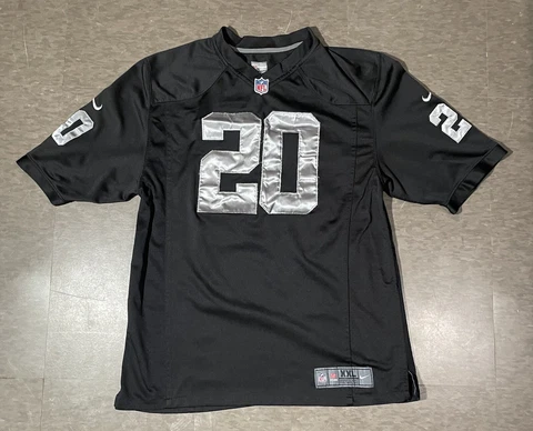 Nike On Field NFL Raiders Darren McFadden Jersey No. 20 Men's XXL Football Black Cover