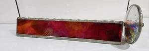 Stained Glass Leaded Kaleidoscope Triangle Footed - Picture 1 of 7