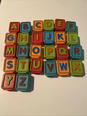 Juego completo de 26 bloques de letras de repuesto Vtech Sit To Stand Alphabet Train Foto 1 de 3