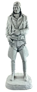 "Figura de aviador de aviador Michael Garman vintage escultura piloto 1981 ~ 10"" de alto" - Imagen 1 de 6