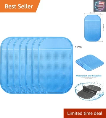 Self-Adhesive Blue Dashboard Anti-Slip Mats - Protect Your Valuables on-the-Go - Image 1 of 4