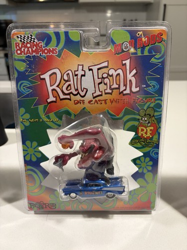 Rat Fink Die Cast with Figure Racing Champions Mod Rods 76033 Beyond ...