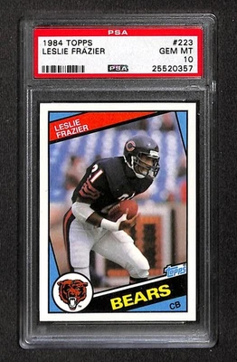1984 Topps #223 LESLIE FRAZIER PSA 10 GEM-MT 25520357  - Image 1 of 3