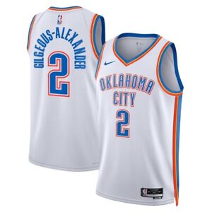 Oklahoma City Thunder Shai Gilgeous-Alexander #2 Nike White NBA Swingman Jersey