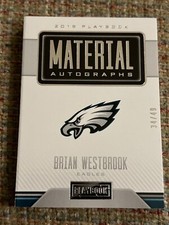 2019 Playbook Material Autographs Brian Westbrook Eagles /49 NM/MT