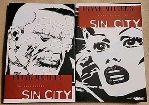 Frank Miller SIN CITY Graphic Novel LOT Volume 1 & 2 Dark Horse Comic PB Book - Picture 1 of 6