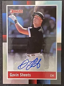 2022 Panini Donruss Retro 1988 Signatures Gavin Sheets #R88S-GS Rookie Auto RC - Picture 1 of 2