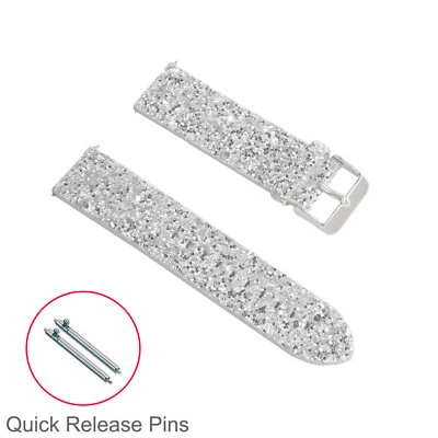 Correa de reloj de cuero brillante de 20 mm para reloj Samsung Galaxy activo 2 correa 40 mm 44 mm Foto 1 de 4