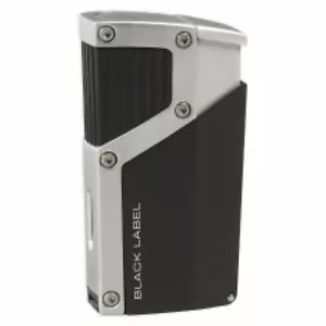 Lotus Czar Quad Torch Cigar Lighter Black Matte & Chrome - LBL140010 - Picture 1 of 3