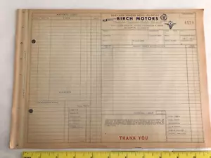 Oldtimer Chrysler Händler Reparaturauftrag - Bild 1 von 1