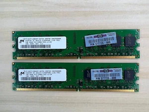 Micron 2GB (2 x 1GB) DDR2 Desktop RAM PC2-5300U 667MHz (MT16HTF12864AY-667D4) - Picture 1 of 2