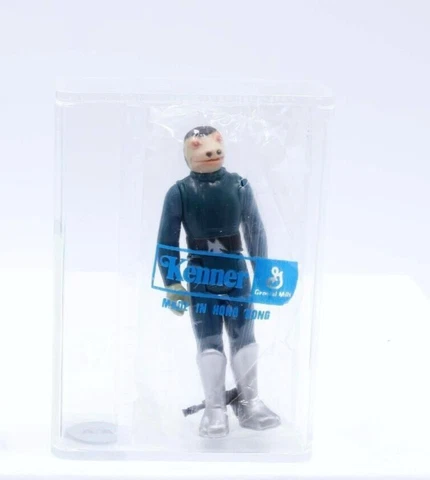 🔴 Blue Snaggletooth ⚡ Bagged Figure SW-C No Dent AFA 85 Star Wars 1978 Kenner ⭐ Cover