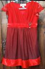 Robe formelle fille BCX rouge taille 4
