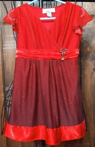 Girls BCX Red Formal Dress Size 4 - Picture 1 of 1
