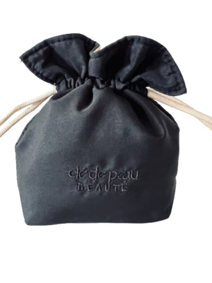 Bolso Bolsa Maquillaje Cosmético CLE DE PEAU Tela Belleza Reversible Cordón ~ Azul Marino Foto 1 de 4