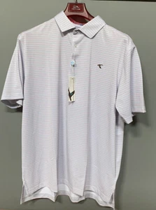 GenTeal Micro Pique Performance Polo Shirt Men's Size XL Opal Stripe - Picture 1 of 8