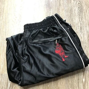 ANDI Stretch Waist Wide Leg Black Activewear Track Pants Boy's Size Large 14-16 - Picture 1 of 12