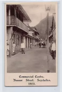 Seychelles - VICTORIA - centro commerciale, Bazaar Street - ANNO 1903 foto reale - Foto 1 di 2
