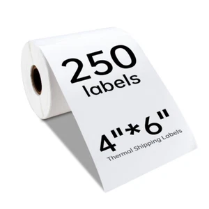 VRETTI Self Adhesive Thermal Shipping Labels Roll 4x6 Zebra 2844 Eltron ZP450 - Picture 1 of 12