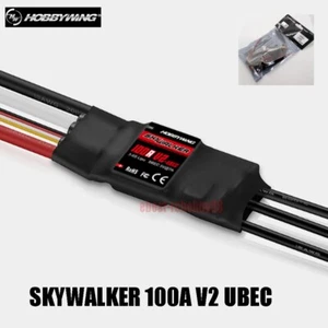 Hobbywing Skywalker 100A V2 3-6S LiPo UBEC bürstenlos ESC für RC Flugzeug Festflügel - Bild 1 von 24