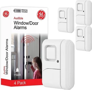 Alarma de puerta y ventana de seguridad personal GE, paquete de 4 - Imagen 1 de 3