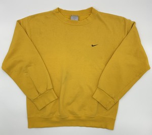 yellow vintage nike sweatshirt