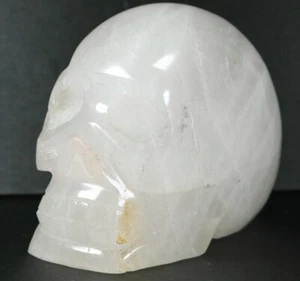 4.93lb Natural Crystal Carved clear Quartz Crystal Gem Stone skull reiki heal - Picture 1 of 10