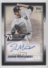 2021 Topps 70 Years of Baseball Auto Black /50 Jordan Montgomery #70YA-JM Auto