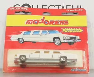 MAJORETTE - #339 CAIDLLAC STRETCH LIMOUSINE - WHITE *BEAUTY* DIECAST - MOC🔥 - Picture 1 of 2