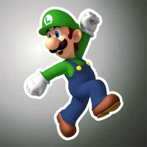 AUFKLEBER super mario Luigi decal sticker autocollant pegatina adesivo - Bild 1 von 1