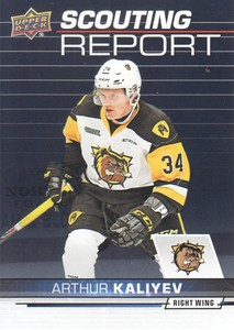 2018-19 Upper Deck CHL Hockey Scouting Report #SR-7 Arthur Kaliyev