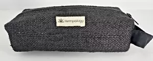 Hempology Mini Small Hemp Travel Bag - Charcoal Black - Picture 1 of 7