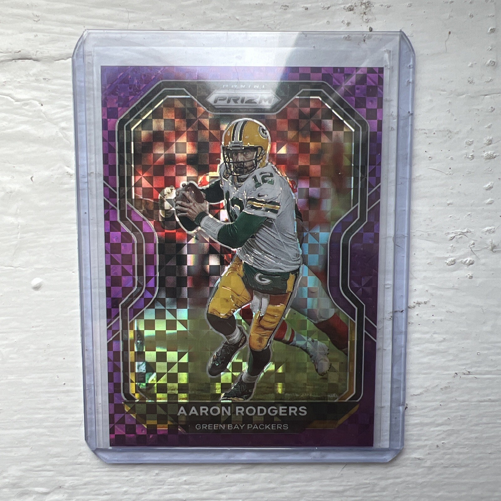 AARON RODGERS 2020 Panini Prizm PURPLE POWER #206 Jets PACKERS 36/49