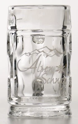 Alpenschnaps Kräuter Glas Mini Masskrug Seidel Shot 2cl Gläser Stumper 1023