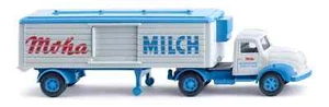 Wiking 052004 Magirus Refrigerated Box Trailer 'Moha Milk' HO 1:87 NEW - Picture 1 of 1