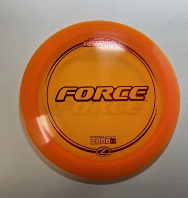 Discraft Z Force Distance Driver Orange with Red Checker Stamp Disc Golf, 176 g - Image 1 of 4