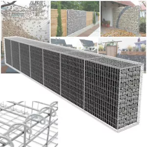 More details for gabion baskets garden mesh outdoor patio cages wire stone wall planter border